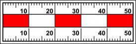 Měřítko 5 x 1,5 cm RBM2